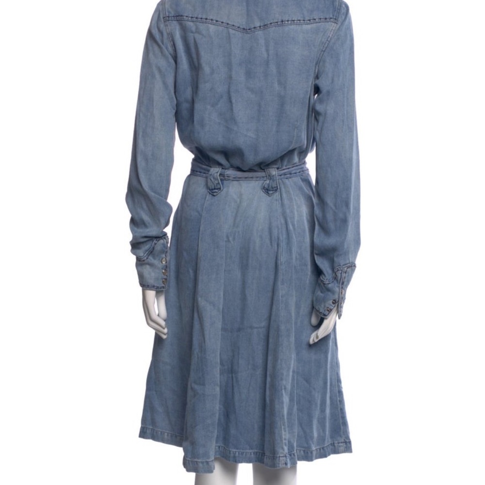 Stetson Denim Blue Button-Up Dress M - Picture 4 of 4